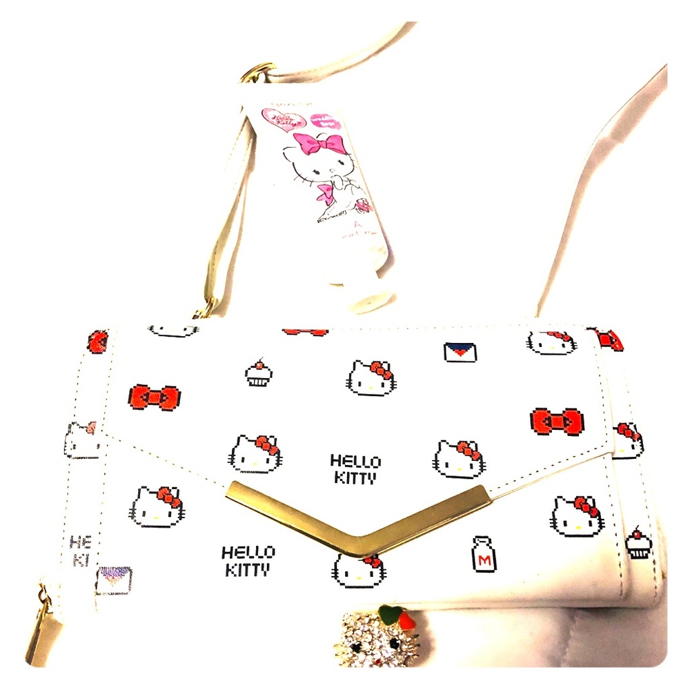 Brand new hello kitty wallet with strap